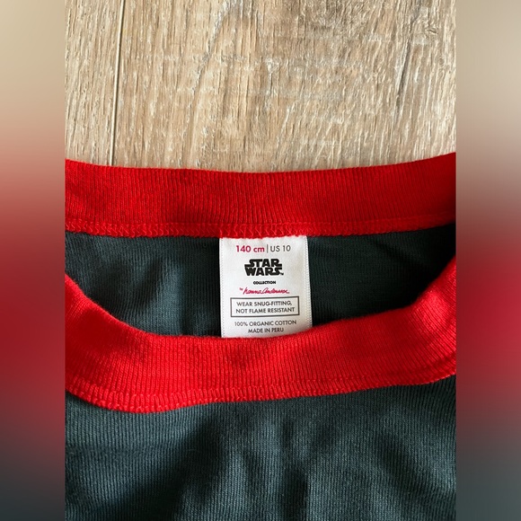 Hanna Andersson Kids Baby Yoda Christmas Long John Pajamas - Size 10 - Picture 3 of 8